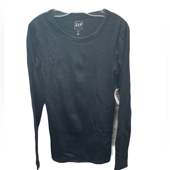 Gap Tops - ❤️ GAP BLACK MODERN T CREWNECK LONG SLEEVE TOP SIZE XS NEW